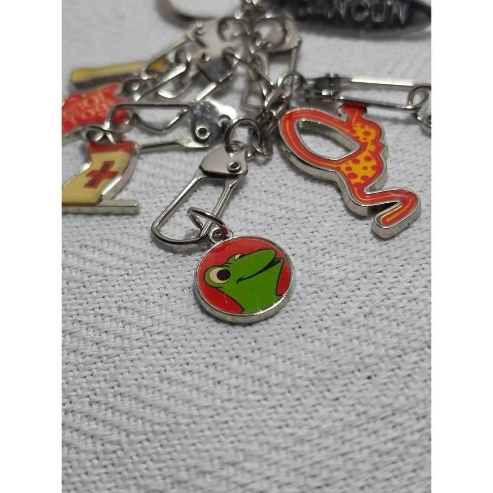 Senor Frog's branded souvenir keychain from Cancun, likely produced in the 1990s